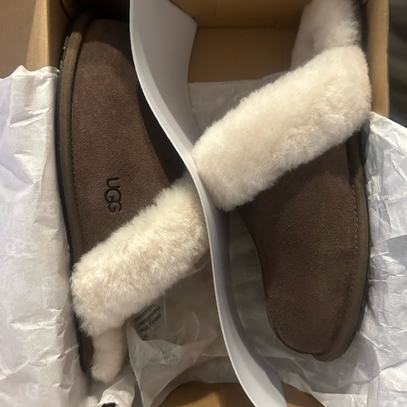UGG Sheepskin Suede Slippers - Picture 2 of 7